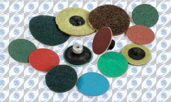 Rolloc Disc / Button Disc /  Quick Change Discs are used for grinding and finishing applications in SS, MS and other material. Tools and Pads also available for these discs.