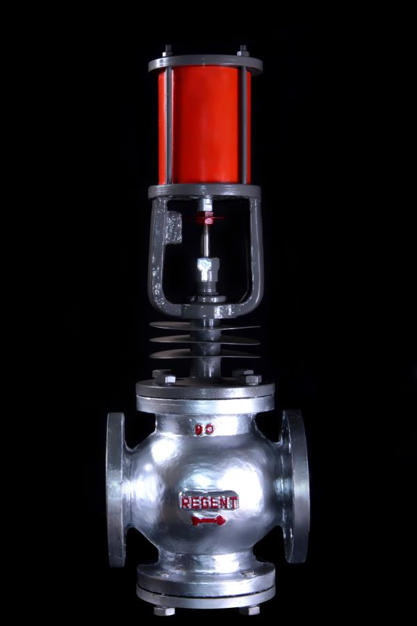 Our reputation in the market is largely attributable to our precision-designed 2 Way Pneumatic Cylinder Operated Control Valve from our extensive collection of products. The provided valve is manufactured by utilizing the finest quality raw material and progressive by our skilled professionals. The valve offered by us is used to control the flow of liquids and gases optimally. Furthermore, remarkable quality and high functionality increase the demand of this valve in the market.2 way Cylinder operated Pneumatic Control Valve for On Off Application.Accessories Optional:• PID Temperature Controller• Solenoid Valve 230 V AC/ 110 V AC / 12 V DC / 24 V DC• Manual OverrideSpecification:Model: RC2Size: 15 mm(1/2”) to 200 mm(10”)Body/Bonnet: ASTM A216 Gr. WCB/ASTM A351 Gr. CF8/CF8MPneumatic Cylinder: Single Acting / Double Acting Type of Plug: On-off or Linear End Connections: Flanged Ends ANSI B16.5 Cl.150, Cl. 300, PN 16 & PN25 (600 available on request)Pressure Rating: ANSI B16.5 Cl.150, Cl. 300Temperature Rating: Max 400°CGland Packing: Teflon/Grafoil/Expanded GraphiteSeat: Metal Seated/Soft SeatedPlug Material: S.S. 410,S.S. 304,S.S.316,Stellite Stem Material: S.S. 410,S.S. 304,S.S.316,Stellite Actuator: Cylinder type Single Acting / Double ActingCylinder: Hard anodised Aluminum Cylinder Fluid: Hot thermic fluid, hot water, steam, oil, gas etc.