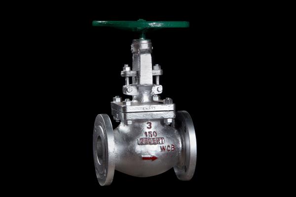 Regent Globe Valves are O.S. & Y Type i.e. outside screw & yoke, Bolted bonnet, & Rising stem. Globe valves are used where throttling and both throttling and shut-off is required. They can also be used for on-off service, but because of high pressure drop, this is generally confined to applications where the valve is normally closed and drop is not important when the valve is open. Normally globe valves are installed with flow under the disc, but under certain conditions flow over the disc may have the advantages. Design Features:Streamlined shaped body for smooth flow of the working fluid for minimum pressure Drop.Back seating arrangement permits the replacement of packings while the valve is in full open positionStandards Applicable:Design Standard : BS 1873Testing Standard : API 598 / BS EN 12266 -1Face to Face : ASME B 16.10End Connection:Flanged End : ASME B 16.5Butt Weld End : ASME B 16.25Pressure Temperature : ASME B 16.34Valve Operation:Operator: Hand wheelSize Range:2