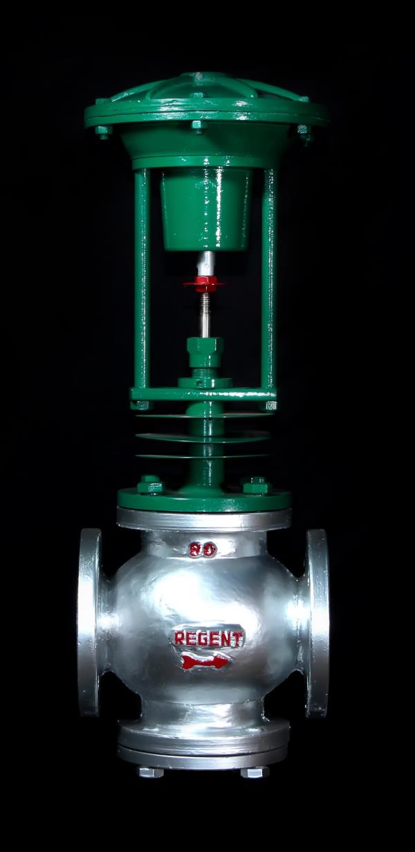 In line with clients variegated requirements, we bring forth a distinguished collection of the 2 Way Diaphragm Operated Pneumatic Control Valve. This valve is manufactured at our ultra-modern production unit utilizing the superb quality raw material and innovative technology in conformance with defined quality standards. Extensively used to control the flow of liquid, air and gas, this valve is tested on various parameters to ensure its quality.2 way Diaphragm operated Pneumatic Control Valve for On Off Application.Accessories Optional:• Electro Pneumatic Valve Positioner• Modulating Controller: 4-20mA PID Controller (Available on Request)• 4-20mA Position Transmitter• Solenoid Valve 230 V AC/ 110 V AC / 12 V DC / 24 V DC• Manual OverrideSpecification:Model: RD2Size: 15 mm(1/2”) to 200 mm(10”)Body/Bonnet: ASTM A216 Gr. WCB/ASTM A351 Gr. CF8/CF8MType of Plug: On-off or Linear or Equal PercentageEnd Connections: Flanged Ends ANSI B16.5 Cl.150, Cl. 300, PN 16 & PN25 (600 available on request)Pressure Rating: ANSI B16.5 Cl.150, Cl. 300Temperature Rating: Max 400°CGland Packing: Teflon/Grafoil/Expanded GraphiteSeat: Metal Seated/Soft SeatedPlug Material: S.S. 410,S.S. 304,S.S.316,Stellite Stem Material: S.S. 410,S.S. 304,S.S.316,Stellite Actuator: Diaphragm type Single ActingDiaphragm: Nylon inserted high nitrile, roll form typeFluid: Hot thermic fluid, hot water, steam, oil, gas etc.