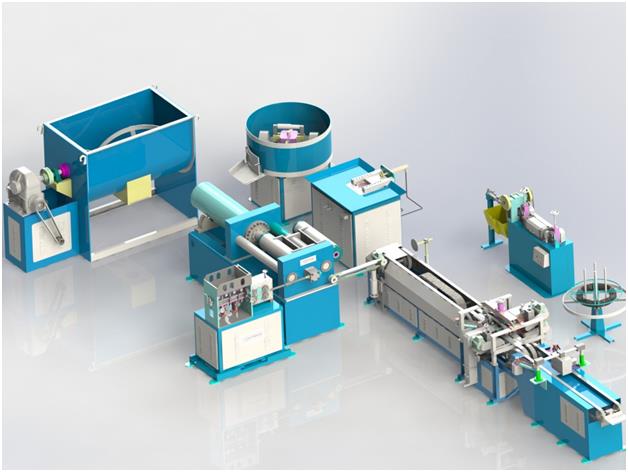 Welding Electrode Machinery, Welding Electrode PlantsWe are manufacturing complete plant and machinery for Welding Electrode Manufacturing Plant, Plant capacity ranges from 1 MT per shift to 12 MT per shift.The plant consists of Wire straightening and cutting machines, Mixers, Briquetting press, extruder, wire feeder, conveyor and Baking Oven.Features:Minimal maintenanceAccurate dimensionsResistance against corrosion