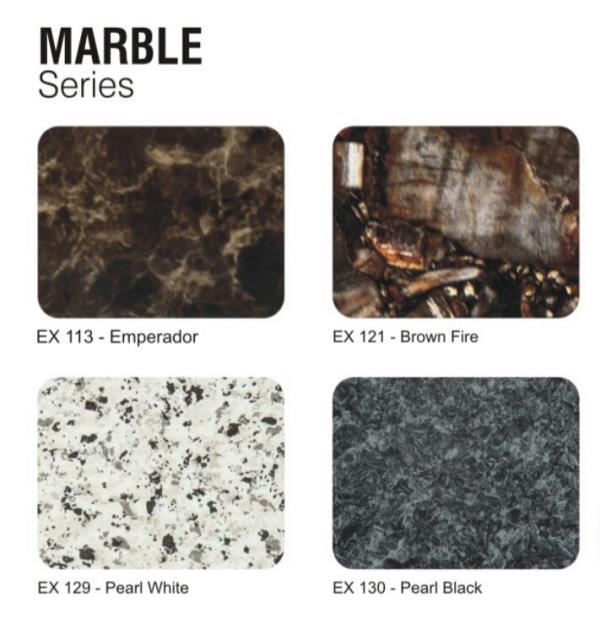 MAGIKBOND Marble/Granite finish aluminium composite panel is coated with PVDF fluorocarbon coatings and comes with a great variety of wooden grains for customers to choose from. MAGIKBOND Marble/Granite finish aluminium composite panel is available in many colours and design patterns both in PVDF & PE Coating. More patterns are innovative. For more colour and pattern information, please contact us directly.