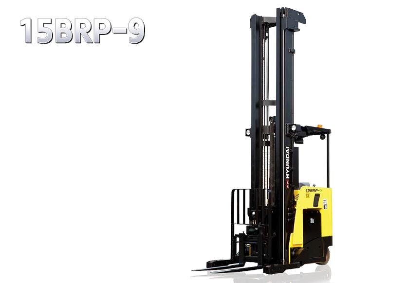 Model :  15BRP-9Battery Voltage : 36VBattery Capacity : 1,085AhLoad Capacity : 1361KgLoad Center  : 610mmMax. Lifting Height(STD) : 5,335mmMin. Turning Radius : 1,856mmTravel Speed (Unloaded) : 11.8km/h※ The specifications above are subject to change without prior notice for quality improvement.※ The colors in this catalog may be different from actual colors.