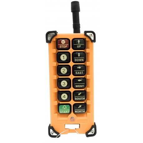 Impact 502 is a Robust Radio Remote Control with 10 Double Step Operations + Start & Stop. The Rugged design allows this Remote to withstand harsh handling conditions.