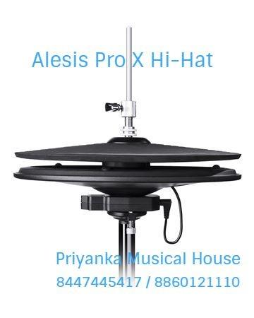 Dual-Cymbal Controller With Natural FeelPro X Hi-Hat (U.S. Patent No. 8,742,244 B2 and 8,785,758 B2) is a dual-cymbal, continuous hi-hat controller that brings natural hi-hat playability and feel to Alesis DM10 and DM8 drummers everywhere. Precisely calibrated for the Alesis DM10- and DM8-series electronic drum kits, Pro X Hi-Hat integrates seamlessly with and expands the expressive capabilities of these popular electronic instruments. With Pro X Hi-Hat, you get all the advantages of an electronic controller without sacrificing the natural feel of an acoustic hi-hat.12” single-zone top and bottom cymbalsDual-cymbal continuous hi-hat controllerNatural hi-hat playability and feelCreate open, half-open, closed,
