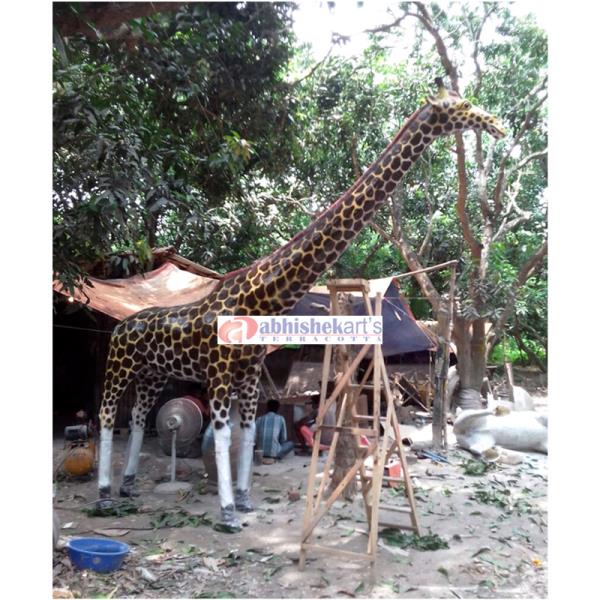 FRP Giraffe Statue Sizes : Height - 14 feet Material: Made of high grade Fiber/FRP material. Application : Amusement park, Banquets, Resorts, Park, shopping malls, supermarkets or restaurants, school, residential communities, kindergartens, and other kinds of amusement application. Call : +91 9432170021, +91 9433549439 Mail : abhishekartskolkata@gmail.com We also make fiber duck statue, FRP deer statue, fiberglass beer sculpture, camel statue, FRP crocodile statue, fiberglass cow statue, Zebra, Giraffe statue, Horse statue, fiber kangaroo statue, Fiberglass Tiger Statue, Monkey statue, Leopard statue, Owl Sculpture, Eagle statue, Bird statue, Fiber Elephant statue, Rabbit statue, Rhino statue, fiber peacock statue, fiber lion statue, FRP Dinosaur statue, fiber sheep statue for park.