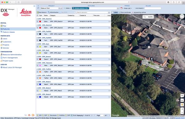 Leica DX Manager MappingOne central dashboard for all the Leica Geosystems Detection solutionsLeica DX Manager is the only enterprise grade utility mapping solution on the market. A unique cloud-powered solution that delivers unparalleled performance. Manage projects, tasks and spatial data from one central dashboard for all the Leica Geosystems Detection solutions.Update drawings, raw data, location pictures, data layers and mobile forms remotely and in a period of real time operate at an enterprise level rather than having to manually update individual users one at a time. With the Leica DX Manager, you have all dashboards, status updates and project management tools in one platform. Now, project managers can track field operations in real time and make critical decisions with a broader understanding of the current situation.Key benefitsSimplified processesImprovement of data quality and accuracyConsistent data collection methodsIntegration of DS2000, cable locators and asset mapping dataWorkflows to maintain data integrityManage the whole workflowShare data to all devices and users within your organisation.Analyse maps resultVisualise on online mapsFilter on users, within date ranges or any attributesExport to standard GIS and CAD formatsShare data to your clientsAn easy-to-use online portal allows management of all aspects of documenting utility location tasks. The user can switch between street view, satellite imagery and cartographic street maps. Field acquired survey data becomes instantly available and can be accessed by users anytime and anywhere.Utility detection integrationLeica DX Manager integrates the entire Leica Geosystems Detection portfolio into a simple survey workflow, empowering the user to apply locator depth measurements to GNSS measurements. The result is a seamless fusion of both worlds – with all locator related data reviewable either in Leica DX Manager or any export format.Locate the utilityMeasure the depthAll location data is sent directly to the Leica DX Field application on the GNSS deviceIt triggers the GNSS measurement on the mapping deviceAll data is integrated into the features metadataMaximum user experience and productivityLeica DX Field mobile app is designed for productivity and maximum user experience and built for enforcing data quality and accuracy.  Easy mapping / surveying of assetsSmart mobile formsImmediate visualisation on mapMetadata collectionAutomatic sync with CloudFull offline capabilitiesMake sure your measured data always matches your quality expectations (up to centimetres with RTK) as Leica DX Manager notifications steadily monitor the system parameters. All quality parameters are stored as metadata. Next to the utility mapping aspect, it delivers work orders, time tracking and document management.