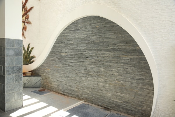 Silver Smoke Stone used for Wall Cladding and Floor Paving .Also used for Interior and Exterior Works.