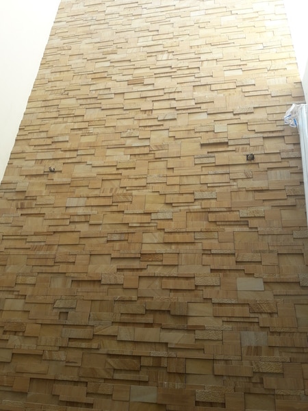 Wooden Stacking Stone used for Wall Cladding and Elevation works