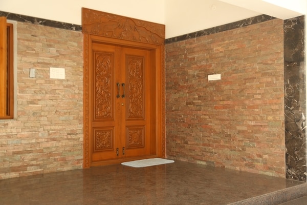 COPPER STONE is used for Wall Cladding and Floor Paving. 