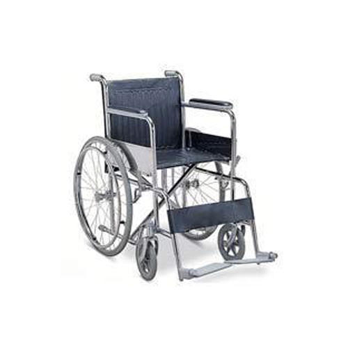 Manual Wheel ChairProduct Details:Arm Rest	: YesType of Wheelchairs	  : ManualFinishing	: PolishedMaterial	  : AluminiumDrop Back Handle	Without Drop Back HandleOwing to our vast industrial experience in this domain, we are devotedly engaged in offering quality-approved Manual Wheel Chair. The offered chairs are precisely manufactured in sync with predefined industry standards using optimum quality raw material with the help of contemporary techniques under the stern surveillance of adroit workforce at our vendors' end. In addition to this, the provided chairs are used in hospitals by the patients. To ensure its quality, these chairs are thoroughly tested by our quality controllers on several parameters.Additional Information:    Item Code: IN1-809