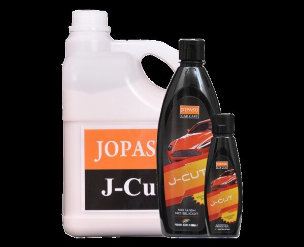 J Cut *Light white paste *Mild abrasive *No wax no silicon Benefits *Quickly and effectively removes light scratches and oxidation. *Less product needed preventing pads from becoming saturated. *Paintable and will not
