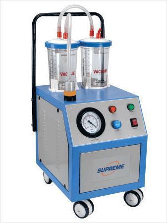 Product Details:Material:PlasticOperation Mode:ManualFeatures: PortableApplication	:DentalOur company holds immense experience in this domain and is involved in offering a wide assortment of Suction Machine.
