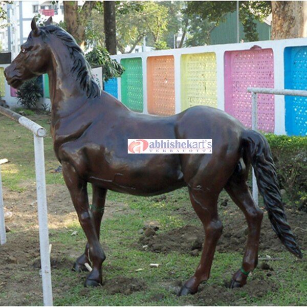 We are manufacturing Horse statue in various designs. Each Horse statue is designed to bear high loads and pivots on a strong base. Manufactured in compliance with industry standards. Why Our Animal Sculpture ? 1. Easy to installing. 2. Environmentally friendly.FRP is good corrosion-resistant materials, resistance to air, water and the general concentration of acid, alkali, salt and a variety of oils and solvents have better. 3. Hand carved design.According to your need, the flexibility to design a variety of structured products, to meet the requirements, you can make products have a good integrity. 4. Resist corruption; can be used outdoor for long time. 5. Creative kinds of amusement equipment, many different designs. 6. Sunproof and waterproof. 7. UV-resistant, high-strength, durable for outdoor usage. Application : Amusement park, Banquets, Resorts, Park, shopping malls, supermarkets or restaurants, school, residential communities, kindergartens, and other kinds of amusement application. We also make fiber duck statue, FRP deer statue, fiberglass beer sculpture, camel statue, FRP crocodile statue, fiberglass cow statue, Zebra, Giraffe statue, Horse statue, fiber kangaroo statue, Fiberglass Tiger Statue, Monkey statue, Leopard statue, Owl Sculpture, Eagle statue, Bird statue, Fiber Elephant statue, Rabbit statue, Rhino statue, fiber peacock statue, fiber lion statue, FRP Dinosaur statue, fiber sheep statue for park. Call : +91 9432170021, +91 9433549439 Mail : abhishekartskolkata@gmail.com Website : www.abhishekarts.co.in
