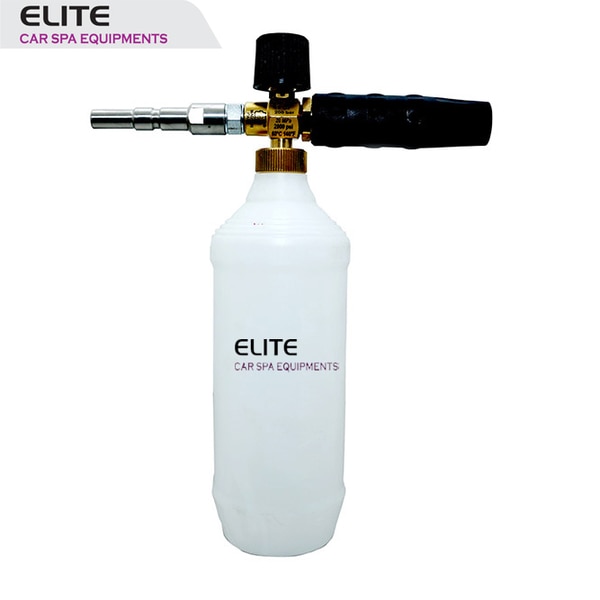 Foam Bottle with quick connect system. Allows adjustment of spray knob for light and thick foam spray.