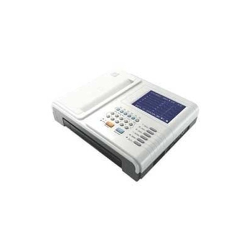 Product Details:Packing Type:BoxFeature :AccurateNumber of Channels:12Type:DigitalLead Selection ManualEnriched with vast industry experience, we are counted among world-class traders and suppliers of Digital Twelve Channel ECG Machine. Complying with the set industry standards, the offered machine is made using pioneered technology and optimum quality components under the guidance of adept professionals at our vendors’ end. Our offered machine is used to provide correct information regarding heart beat rate and heart rhythm for the purpose of treatments for coronary artery disease and abnormally thickening of heart muscle. Owing to its features like excellent functioning, this machine is highly appreciated in the market.Digital Twelve Channel ECG:Connected with PC in many ways: Provide USB interfaces and RS232 serial etc to have the real time transmission, with the of computer and going for the data remote diagnosis and analysis, management and print through the PC.Features: 12 Leads ECG simultaneous acquisition, simultaneous display, prompt record and printing of 12 Leads ECG waveform Build-in real-time analysis software, average QRS temple to make the analysis results more accurate With the function automatic measurement, automatic analysis, waveform playback and ECG data storage Equipped with RS232, USB interface etc to satisfy the customer with the network and remote information transmission Graphic operator interface, help menu, fault self-examination function, all show human-caring Resistance to drift, digital filter and baseline automatically stable system, storage anti-interference, ensure that each ECG waveform printed is soigné Top-grade (4) lead wire with environmental rubber plugs European mark GND make the connection more reliable Heart rate detecting and defibrillators protection circuit Multiform printing modes: Auto / Manual, standard 12 Ch, 3 Ch+3R, 6Ch, 6Ch+1R and 60 arrhythmia report Physical examination mode (A4 type), R-R histogram, trend, average QRS template etc, Various auxiliary diagnosis report AC/DC alternating current, the battery shortage and lead off alarm function Environmental and medical silica keys, soft and comfortable buttons, which is durable and reliable Built-in SD card, which can store many electrocardiogram cases is can Input the parameters of patient's name, age, height, weight, blood pressureAdditional Information: Item Code: ECG-1200