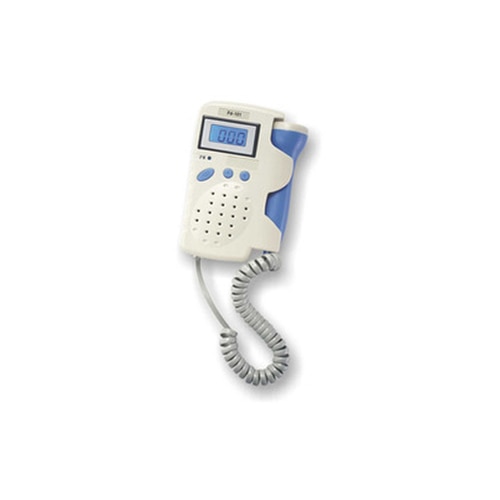 Product Details:Handling : Portable, Pocket, TabletopPacking Type : BoxProbe Frequency : 2 MHz, 3 MHz, 5 MHzAutomation Grade : Semi-automaticOur firm is a coveted trader and supplier of Hand Held Fetal Doppler. This Doppler is used in homes, clinics and hospitals by pregnant ladies for a self checkup. Our offered Doppler is helpful in giving the information about the fetus health in the pre natal care. Obtained from certified vendors, this Doppler is manufactured using quality tested components and progressive techniques under the supervision of adroit workforce. In order to ensure its functionality, this Doppler is tested on several parameters.Features: Safe ultrasound dosage is under 50% of the standard. Portable light weight, handset, portable LCD display large display with blue backlight Support 2 MHz, 2.5 MHz, 3 MHz waterproof probe. Accurate FHR detection with clear sound Sensitivity monitor 12 weeks above unborn baby’s Blood wall pulsateSpecification: Ultrasound frequency 2/2.5/3+-0.25 MHz Ultrasonic intensity < 10 mW/cm2 Power supply built-in 9.6 V nickel- hydrogen Rechargeable battery Continuous working time >6 hours Working temperature 10° C~40° CProduct Specifics: Model no.: Fd-101 Interchangeable probes: Yes Backlight: Yes Battery status display: Yes Low battery indication: Yes AC recharge: YesAdditional Information: Item Code: FD101