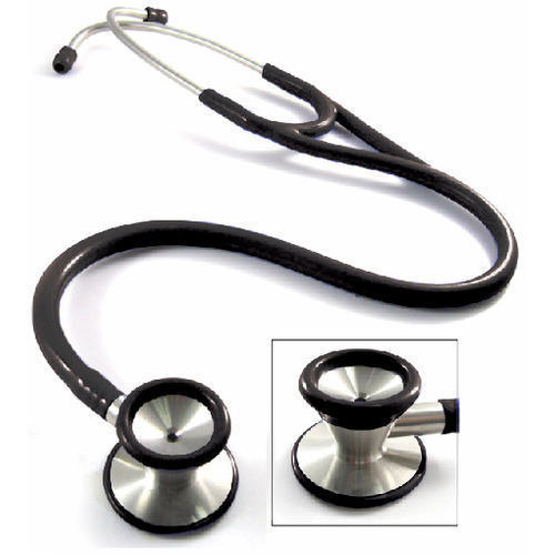Product Details:Packaging Type :BoxChestpiece : Single SidedChestpiece : Finish Machined Stainless SteelType By Practice:CardiologistWith wide and industrial experience we are able to offer a high quality range of Stainless Steel Cardiology Type Stethoscope. Procured from certified vendors of the market, the offered stethoscope is designed using advanced machinery and excellent quality basic material. Highly appreciated by our clients, the offered stethoscope is featured with strong outer coat, sensitive head and comfortable ear buds. Owing to its high quality and cost effective price, the offered stethoscope is applicable in all hospitals and research centers for cardio diagnosis.Features: Soft-sealing ear tips Acoustic sensitivity Lightweight