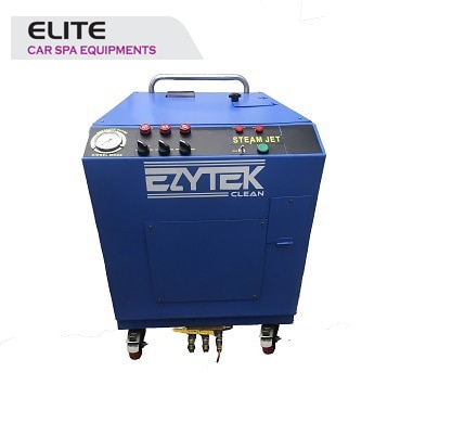 Product Details :• Minimum Order Quantity : 1 Unit• Washing Type : Steam• Application : Car Cleaning• Max. Pressure : 120 Bar The power of steam, hot air and a wide range of accessories allow a complete treatment of the car's surfaces. The vapor is effective to clean and brighten seats, leather upholstery and treat the most difficult places to reach. The jet of hot water /detergent dissolves the stubborn dirt. Our Steam Car Washer can clean a car using just 2 litres(approx.) of water, whereas a conventional power washing system uses close to 100 litres. steam car washer allows every area of the vehicle to be cleaned to a biological and forensic standard without leaving behind any waste, water, foam or chemicals. No additional equipment or disposal facility is needed with this product Steam Booster System produces nothing but steam which directly implies that it uses less water. We have steam jet car washer for exterior and interior cleaning. Steam Booster systems produce nothing but steam meaning firstly that less water in used , the steam booster system can clean a car using approximately 2 liters of water, whereas a conventional power washing system uses closer to 100 liters of water per vehicle. The steam booster system allows every area of the vehicle to be cleaned to a biological and forensic standard without leaving behind any waste water, foam or chemicals and meaning no disposal facilities or equipment are required.Additional Information:• Pay Mode Terms: Other• Delivery Time: 4 WeeksTechnical Specification Hose length - 10 metersWater tank capacity – 26 litersWax tank capacity – 10 litersDiesel fuel capacity – 6.5 liters (1.7 gal)Voltage frequency – 230v / 50HzElectric power consumption – 200WSteam generator – diesel fires coil technologyOperating temperature – 80 -90 c (170-203’F)Preheating time – Below 1 minuteWater consumption - 600 – 1200cc / min (user can adjust)Materials – Stainless steel , aluminum , PA, PE, ABS Automatic Wax mixing device – (on / off function with time control)Weight – 67 kg (147.7 lbs)Dimension LxWxH - 38x25x33 cm