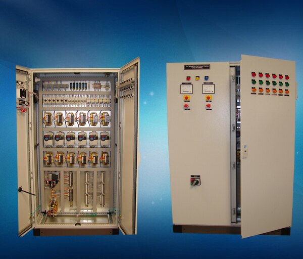|VFD Panel Manufacturer and Supplier|A Variable Frequency Drive (VFD) is a type of motor controller that drives an electric motor by varying the frequency and voltage supplied to the electric motor. Other names for a VFD are variable speed drive, adjustable speed drive, adjustable frequency drive, AC drive, microdrive, and inverter. Sometimes your work space is dusty, dirty, wet, humid, corrosive, or hot. In those harsh environments, you cannot just mount your VFD exposed. You need a VFD Control panel – an enclosure that protects the VFD and other electric components.We are manufacturing and supplying a diverse range of VFD Panels which is designed as per the international standards. These are available in various dimensions and standard sizes as per the clients specifications. We are offering these VFD panels in various specifications and are effectively used in various industrial applications.|VFD Panel Manufacturer in Vadodara||VFD Panel Supplier in Surat Rajkot Vapi Ahmadabad Gujarat India|