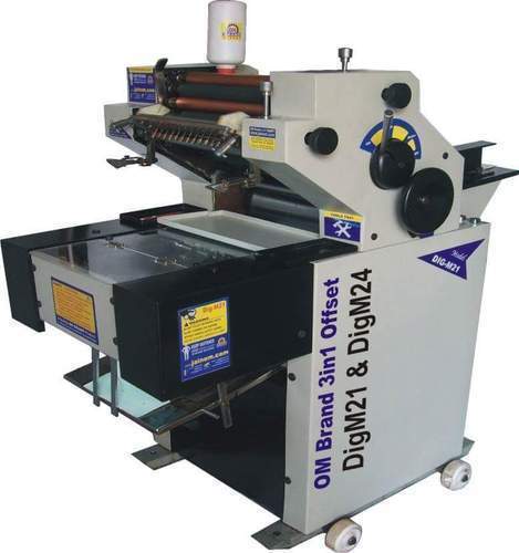 D Cut Bag Printing Machine can be availed by us in varied specifications. These printers are manufactured by us with the help of technically advanced machines and high grade raw material. Our printers are easy to use and are suitable for undertaking all types of printing. These sturdy and cost-competent printers possess following features:Low maintenanceWear & tear resistant bodyDurable.OM Brand Offset Printing MachineDigM21(A3) & DigM24(16x22)For News Paper & Small Publishers user & Eco friendly 3 in 1 Multipurpose offset tabletop printing manufacturer.This machine printing on polythene, sticker, art card, non oven bag, & paper printing Elyse low power consume (inverter load) operated.Low space only (2.5x3.5 ft), minimum ware & trier, high productivity Speed Min.1500 iph to Max.8500 iph.Minimum skill operated, digital panel iph, sheet counter meter, auto imp on & off system in Manuel feed offset machine one year service warranty.Other InformationPay Mode Terms: L/C (Letter of Credit), T/T (Bank Transfer)F. O. B. Price Order: 475000 INRMinimum Order Quantity: 1 to up Pack/PacksPort of Dispatch: Nagpur,Production Capacity: 2 per monthDelivery Time: 45 day after conformation order with 75% advance paymentPackaging Details: Wooden case Chargeable orDoor to door delivery..