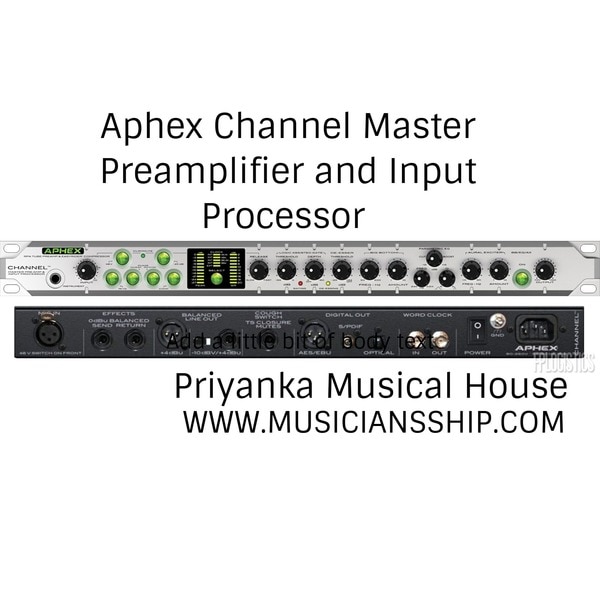 Patented RPA tube preampEasyRider® Class A automatic compressorPatented logic-assisted gateUniversal de-esserPatented Aphex Aural Exciter® and Big Bottom® processorsS/PDIF and AES/EBU digital outputsComplete High Performance Channel StripWith more and more studios foregoing consoles in favor of recording and mixing 