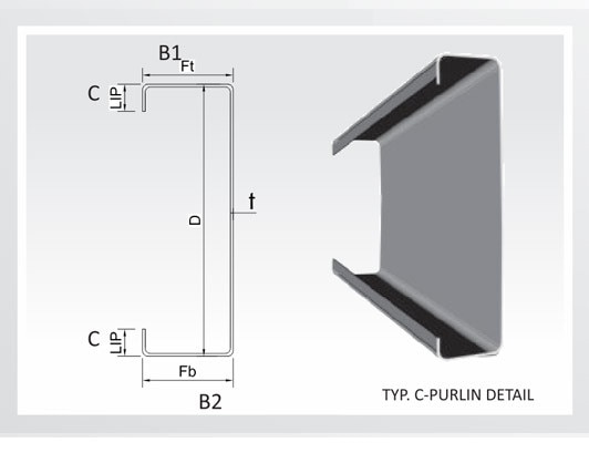 Z Purlins are structural members designed and produced using modern and advanced technology for use of secondary supports for economical roof sheeting and wall cladding systems in any types of building. The design of steel structure involves selections of most economical support members to carry loads and withstand direct and induced forces to which the structure may be subjected during its life span.These sections are available in multiple grades starting from E250 to E410,ST52, IS 2062.