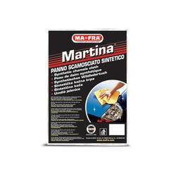 Product Details:Brand MAFRAUsage CleaningMaterial SyntheticOther Details:MARTINA is the synthetic cloth devised to help car wash professionals and car or motorbike owners tackle the problem of perfect drying. MARTINA is a large sized cloth equipped with a high-absorbency capacity and is durable, resistant to wear and tear. Even after repeated washes and drying, the MARTINA cloth flawlessly eliminates all residual traces of water from any vehicle without leaving halos.