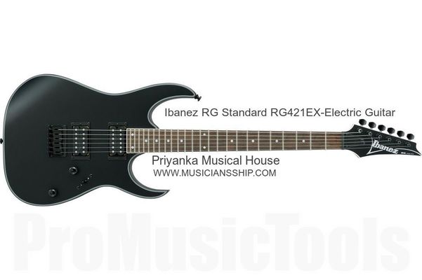 Ibanez RG Standard RG421EX - BKF 6 String Electric GuitarRGThe RG is the most recognizable and distinctive guitar in the Ibanez line. Three decades of metal have forged this high-performance machine, honing it for both speed and strength. Whether you favor a hardtail (fixed) bridge or our industry-leading locking tremolo system, the RG is a precision instrument.SPECneck type Wizard III Maple neckbody Mahogany bodyfretboard Bound Rosewood fretboard w/White dot inlayfret Jumbo fretsbridge Fixed bridgeneck pickup Quantum (H) neck pickup (Passive/Ceramic)bridge pickup Quantum (H) bridge pickup (Passive/Ceramic)factory tuning 1E, 2B, 3G, 4D, 5A, 6Estring gauge .010/.013/.017/.026/.036/.046hardware color BlackNECK DIMENSIONSScale 648mm/25.5