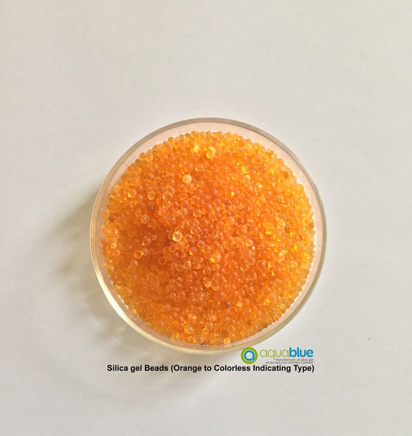 Silica Gel orange beads are type of indicating silica gel which gives color indication from orange to colorless or dark green when totally adsorb moisture. However orange silica gel beads are available in different size like 1-3 mm,3-5 mm.It is use in transformer breather application, pharmaceutical industries, elctronic and electrical industries.