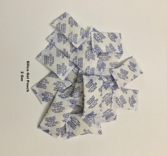 AQUABLUE is leading manufacturer of 2 Gm Silica Gel Pouch in Non woven packaging material. Silicagel Pouch are simply flexible ‘containers ‘ of silica gel.