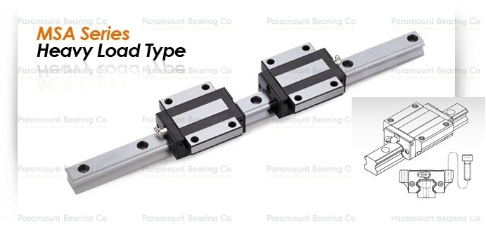 The trains of balls are designed to a contact angle of 45° which enables it to bear an equal load in radial, reversed radial and lateral directions. Therefore, it can be applied in any installation direction. Furthermore, MSA series can achieve a well balanced preload for increasing rigidity in four directions while keeping a low frictional resistance. This is especially suit to high precision and high rigidity required motion. The patent design of lubrication route makes the lubricant evenly distribute in each circulation loop. Therefore, the optimum lubrication can be achieved in any installation direction, and this promotes the performance in running accuracy, service life, and reliability.