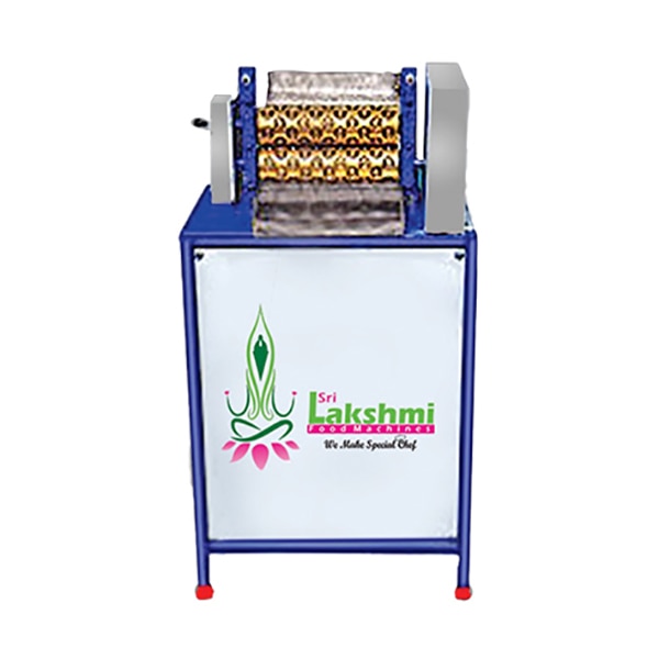 Features:• Size and Weight of each Ring Murukku will be identical • Machine can be operated electrically and manually. • Low power consumption • Processes up to 25kg of dough per hour • Made with food grade stainless steel • Speed can be adjusted according to your needs. • ½ Hp Motor with Gear Box • Single phase power requirement • Dimension 15” x 20” x 48”