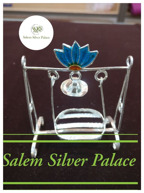 Silver cradle. Pooja articles. Weight range starts from 10 gms. For wholesale and retail orders contact us.