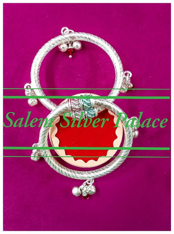 Baby Kambi Kaapu with salangai and crystals. this product has very soft edges and its less weight collection. For Wholesale and retail enquiries contact us.