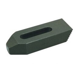 These Strap Clamps have teeth at rear matching to that of Step Blocks for the Step Blocks to be used as supports. Unlike other clamps, single piece of Step Block not a pair can be used as support with Stepped Strap Clamp.