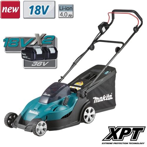 MAKITA Cordless Lawn Mower DLM431PM2SPECIFICATIONMax Output - 730WBlade - 2 Tooth, Rotary TypeNo load speed (rpm) - 3,600Cutting width - 430 mm (17