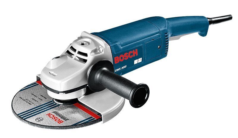 SPECIFICATIONRated power input - 2,000 WNo-load speed  - 8500 rpmGrinding spindle thread - M 14Main handle - ShaftDisc diameter  -180 mmWeight without cable - 5 kgFEATURESFeatures: GWS 2000 Professional	Revolving gear head enables optimised adaptation to every work situation	Triple-control safety switch	Bosch SDS quick-locking nut available as an accessory	Individual barcode for easy tool identificationStandard AccessoriesBack flange, Locking nut, Two-hole spanner ,Auxiliary handle, Protective guardManufactuer's warranty - 6 months (T & C apply)We are authorised service centre for BOSCH  Power Tools, Tel :  022-23736027 For sales : + 918017265815, sale@fairtradecorp.in