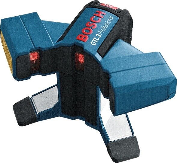 Fast tile laying due to additional line at 45°•	In addition to the two laser lines at a 90° angle, it projects a third line at 45° for precise and fast alignment and laying of wall and floor tiles•	High accuracy of 0.2 mm/m•	Compact and lightweight design for optimum ease of use