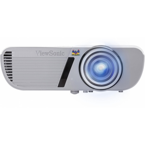 The ViewSonic XGA short throw projector features 3,300 ANSI lumens and 22,000:1 contrast ratio to offer impressive visual performance. ViewSonic’s exclusive SuperColor™ technology offers wide gamut color coverage that produces true-to-life image color. With 0.61 short throw, 100” images can be projected onto the projection screen from only 1.24 meters away, keeping the projection beam on the screen and off of the presenter, preventing distracting shadows from being cast onto the projection screen. The extensive connectivity including dual computer in port and 1 monitor out port, allowing users to connect to a variety of HD devices or additional displays to satisfy the diverse needs. this also comes with energy-saving SuperEco mode which reduces power consumption and extends the lamp life by up to 10,000 hours, reducing the frequency of lamp replacement and lower the replacement costs.