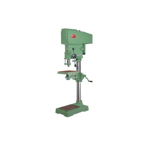 Our product range includes a wide range of column pillar drilling machine, fine feed pillar drill machine, automatic fine feed pillar drill machine, pillar drill machine, geared pillar drill machine and auto feed column drilling machine.Product Details:Minimum Order Quantity : 1 UnitPower Voltage : 220 VDistance from Spindle Nose to Base : 905 mmTapping in MS : 20 mmDrilling Capacity in MS : 20 mmDrilling Capacity in CI : 22 mmSpindle Travel : 125 mmSpindle Speed : 50-3000 x 8 (rpm x step)Diameter of RAM : 55 mmMaximum Distance Spindle Nose to Table : 605 mmSpindle Center to Column : 206 mmTable Size : 260 x 260 mmMachine Measurement : 480 x 330 x 1300 mmColumn Diameter : 75 mmBrand : PrakashModel : P20/P20TSpindle Hole Taper : MT-2We are offering Pillar Drill Machine to our clients. Standard Accessories:Motor PulleyExtra Accessories:Electrical Motor,Keyless Doll Chuck & ArborV BeltsTapping Control Panel BoardDrill Chuck & ArborTapping Attachment (Mechanical)Coolant Pump with Coolant Tank