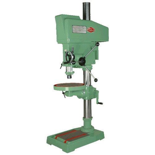 Our product range includes a wide range of column pillar drilling machine, fine feed pillar drill machine, automatic fine feed pillar drill machine, pillar drill machine, geared pillar drill machine and auto feed column drilling machine. Product Details: Minimum Order Quantity : 1 Unit Drill Head Motor : 1.5 HP Drilling Capacity in C.I : 38 mm Machine Measurement : 690 x 470 x 1778 mm Spindle Hole Taper : MT-4 Spindle Travel : 160 mm Spindle Speed : 80-2600 x 8 (rpm x step) Diameter of RAM : 72 mm Feed Type : Fine Feed Maximum Distance Spindle Nose to Table : 670 mm Spindle Center to Column : 260 mm Table Size : 355 x 355 mm Column Diameter : 108 mm Distance from Spindle Nose to Base : 1120 mm V belt : B-54 Tapping in MS : 20 mm Drilling Capacity in M.S : 35 mm Brand : Prakash Model : P35 We are successfully meeting the requirements of our clients by offering the best quality range of Geared Pillar Drill Machine. Standard Accessories: Motor Pulley Extra Accessories: Electrical Motor, Keyless Doll Chuck & Arbor V Belts Tapping Control Panel Board Drill Chuck & Arbor Tapping Attachment (Mechanical) Coolant Pump with Coolant TankProduct Details:Minimum Order Quantity : 1 UnitSpindle Hole Taper : MT-3Model : P25Brand : PrakashDrill Head Motor : 1.5 HP/960 RPMColumn Diameter : 90 mmDistance from Spindle Nose to Base : 950 mmV belt : B-46Drilling Capacity in MS : 25 mmDrilling Capacity in CI : 32 mmTapping in MS : 20 mmSpindle Speed : 100-2650 x 8 (rpm x step)Diameter of RAM : 72 mmFeed Type : Fine FeedMaximum Distance Spindle Nose to Table : 560 mmSpindle Center to Column : 206 mmTable Size : 318 x 318 mmMachine Measurement : 500 x 304 x 1600 mmAutomation Grade : AutomaticSpindle Travel : 160 mmBeing a leading firm in this industry, we are offering a high quality range of Fine Feed Bench Drilling Machine.Standard Accessories:Motor PulleyExtra Accessories:Electrical MotorKeyless Doll Chuck & ArborV BeltsTapping Control Panel BoardDrill Chuck & ArborTapping Attachment (Mechanical)Coolant Pump with Coolant Tank