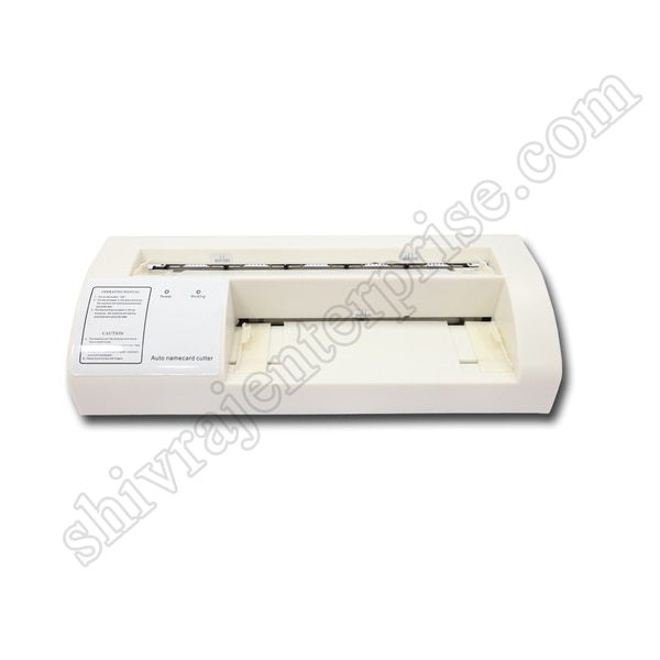 Products information:Paper Size : Max. A4 210*297mm / Min. 195-212*297mmCard Size :90*54Margin Adjustment :Left edging saw adjust from 9 to 12mm,Top edging saw adjust from 3 to 10mmBlade Life Span : 100000 timesMechanical Preciseness : <0.5mmCutting Rate : 30 pc/ minPower : AC 220v / 18WWeight : 4.5 kgs.PRICE 4950+GST