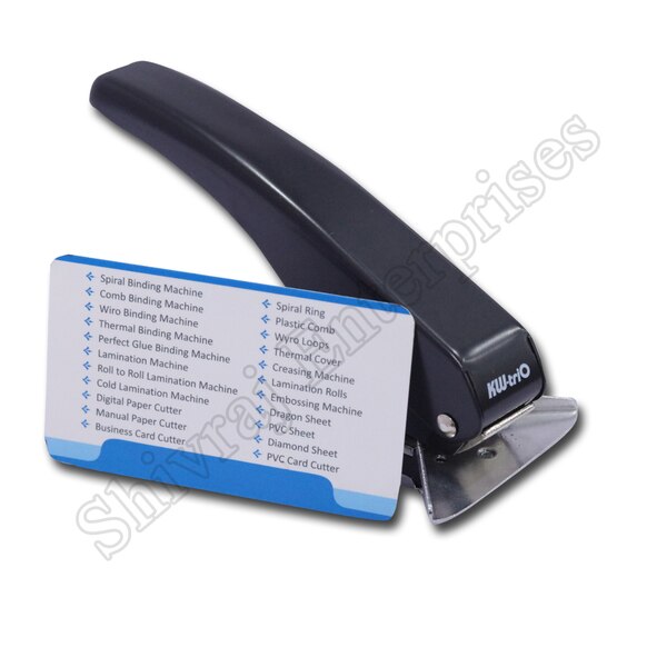 Products information:Cutting Capacity : 4 sheet of copy paper.Radius Cut Size : 5mm.Stainless Steel Blade.Good for all kinds of sheets, pictures, name cards, laminating sheet.PRICE:519/-+ GST