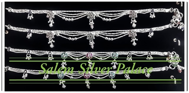 Fancy Silver Anklets