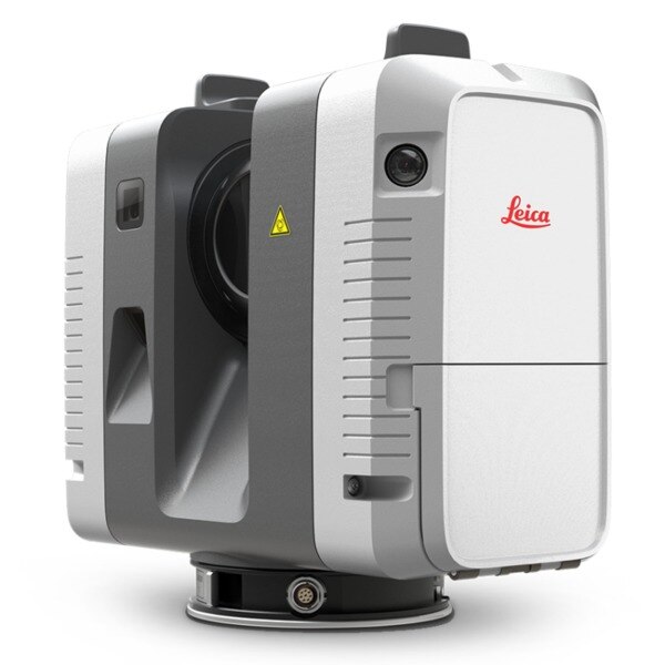 Leica RTC360 Laser ScannerFast, agile and precise 3D reality capture solutionFastFASTThe Leica RTC360 laser scanner makes 3D reality capture faster than ever before. With a measuring rate of up to 2 million points per second and advanced HDR imaging system, the creation of colored 3D point clouds can be completed in under 2 minutes. Plus, automated targetless field registration (based on VIS technology) and the seamless, automated transfer of data from site to office reduce time spent in the field and further maximize productivity.AgileAgileSmall and lightweight, the Leica RTC360 scanner’s portable design and collapsible tripod mean it’s compact enough to fit into most backpacks, ready to be taken anywhere. Once on-site, easy-to-use one-button operation makes for fast, hassle-free scanning.PrecisePreciseLow noise data allows for better images, resulting in crisp, high-quality scans that are rich in detail and ready for use in a range of applications. Combined with Cyclone FIELD 360 software for automated registration in the field, the Leica RTC360 scanner offers outstanding precision that can be checked on-site.Leica RTC360 Product Specifications3D Laser Scanner	High-speed 3D laser scanner with integrated HDR spherical imaging system and Visual Inertial System (VIS) for real time registrationData acquisition	< 2 min for complete full dome scan and spherical HDR image at 6mm @ 10m resolutionReal time registration	Automatic point cloud alignment based on real time tracking of scanner movement between setups based on Visual Inertial System (VIS) by video-enhanced inertial measurement unitDouble scan	Automatic removal of moving objectsDistance measurement	High-speed, high dynamic time of flight enhanced by Waveform Digitizing (WFD) technologyLaser Class	1 (in accordance with IEC 60825-1:2014), 1550nm (invisible)Field of view	360° (horizontal) / 300° (vertical)Range	Min. 0.5 - up to 130 mSpeed	Up to 2‘000‘000 pts / secResolution	3 user selectable settings (3/6/12mm @ 10m)Accuracy	Angular accuracy 18”Range accuracy 1.0 mm + 10 ppm 3D point accuracy 1.9 mm @ 10 m 2.9 mm @ 20 m 5.3 mm @ 40 mRange noise	0.4 mm @ 10 m, 0.5 mm @ 20 mCamera	36 MP 3-camera system captures 432 MPx raw data for calibrated 360° x 300° spherical imageSpeed	1 minute for full spherical HDR image at any light conditionHDR	Automatic, 5 bracketsVisual Inertial System	Video enhanced inertial measuring system to track movement of the scanner position relative to the previous setup in real timeTilt	IMU based, Accuracy: 3‘ for any tiltAdditional sensors	Altimeter, Compass, GNSSOn scanner	Touch-screen control with finger touch, full color WVGA graphic display 480 x 800 pixelsMobile devices	Leica Cyclone FIELD 360 app for iPad or Android tablets including:- Remote control of scan functions- 2D & 3D data viewing- Tagging- Automatic alignment of scansWireless	Integrated wireless LAN (802.11 b/g/n)Data storage	Leica MS256, 256GB exchangeable USB 3.0 flash driveHousing	Aluminium frame and sidecoversDimensions	120mm x 240mm x 230mm / 4.7‘‘ x 9.4‘‘ x 9.1Weight	5.35 kg / 11.7 lbs, nominal (w/o batteries)Mounting mechanism	Quick mounting on 5/8“ stub on lightweight tripod / optional tribrach adapter / survey tribrach adapter availableInternal battery	2 x Leica GEB361 internal, rechargeable Li-Ion batteries.Duration: Typically up to 4 hoursWeight: 340 g per batteryExternal	Leica GEV282 AC adapterOperating temperature	5° to +40° CStorage temperature	40° to +70° CDust/Humidity	Solid particle/liquid ingress protection IP54