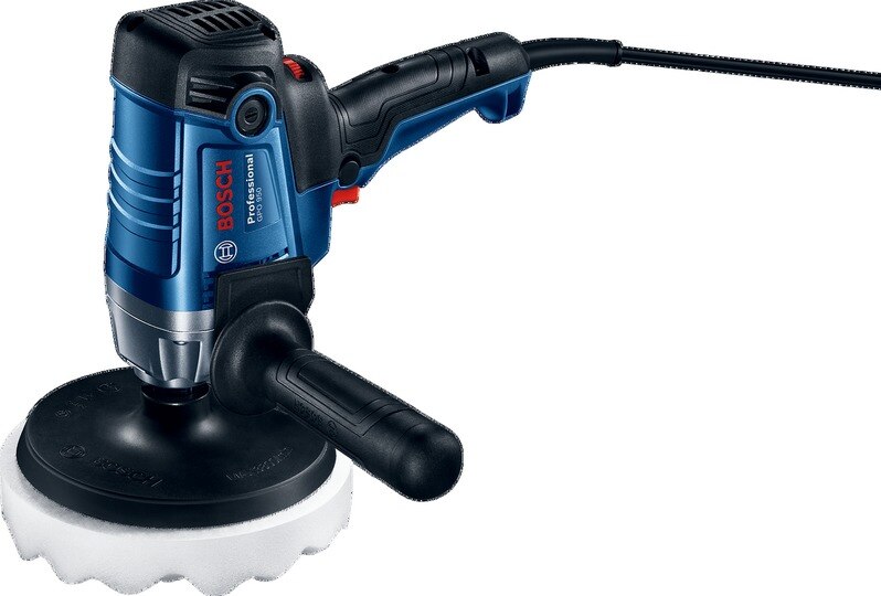 First vertical polisher from Bosch!• Powerful polishing ensured by 950 W power input• Fatigue-free usage due to optimised design of vertical shape for polishing• Precision for all applications due to 600~2100 rpm; + -2 rpm with continuously variable speed set-upSpecification Rated input power - 950 WNo-load speed - 600 - 2100 rpmGrinding spindle thread - M 14Polishing sponge, diameter- 180 mmTool dimensions (width) - 118 mmTool dimensions (length) - 325 mmTool dimensions (height) - 224 mmWeight - 2.3 kg Manufactuer's warranty - 6 months (T & C apply) .We are authorised service centre for BOSCH Power Tools. Tel : 022-23736027 For sale-s : + 918017265815, sale@fairtradecorp.in