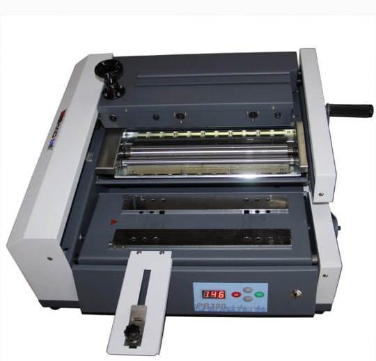 The max length of binding book:320mm(A4) The max thickness of binding book:40mmBinding speed:200 books/hSlippage type:beelineGlue melt time:about 25minutesElectric:220v 50hz 650wMachine size:56CMx56CMx26CMGW.:30kg55000/-+GST