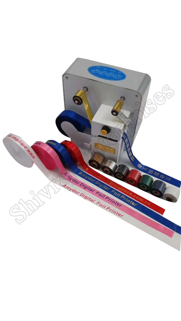 1.max feeding width 150mm 2.max printing width 104mm 3.no need plate making 4.foil stamping printerPRICE:74800/-+ GST