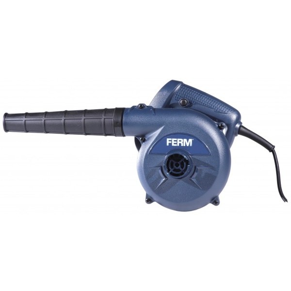 The FERM EBM1003 Electric Blower is a variable speed electric air blower that also can be used as a vacuum cleaner. This power tool is ideal for cleaning your car or clearing out the dust and waste in your workshop. The FERM EBM1003 is comfortable and easy to use with one hand due to its lightweight and ideal lock-on switch. Equipped With a strong 400W motor and high volume: max. 3.0m3/min. With his 3m long cable you have enough working freedom. Comes with a removable rubber blow pipe for easy and compact storage and a dust bagPOWER INPUT - 400WMAINS VOLTAGE - 220-240V~, 50HZINCLUDES - 1 BLOW PIPE - 1 DUST BAG
